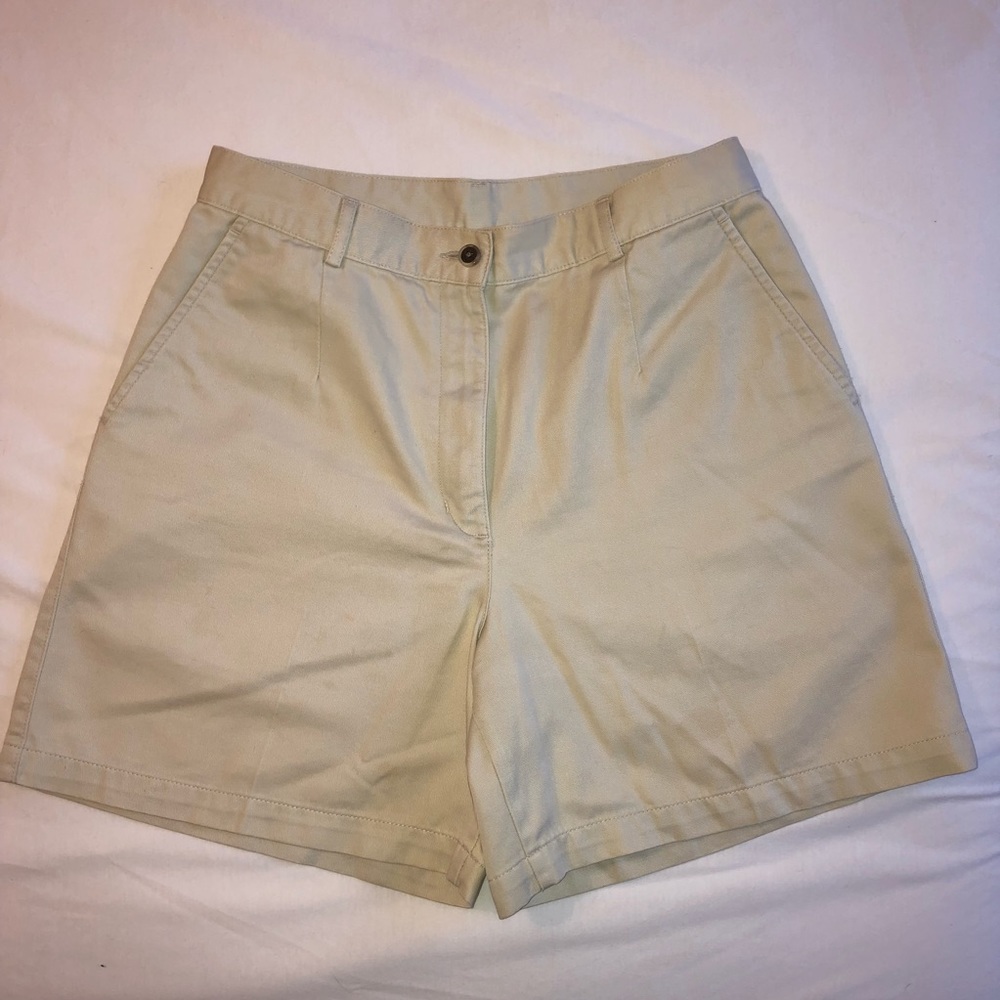 Women’s LL Bean chino Bayside shorts. Khaki color, size 10.